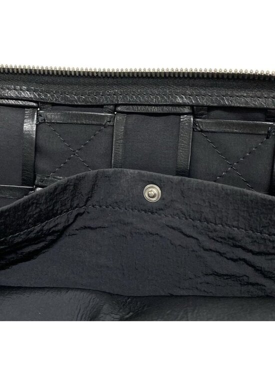 Bottega Veneta Clutch Maxi Intrecciato Black Leather - Picture 13 of 13